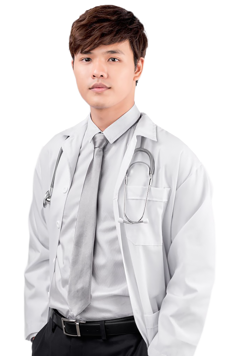 穿着白大褂的医生